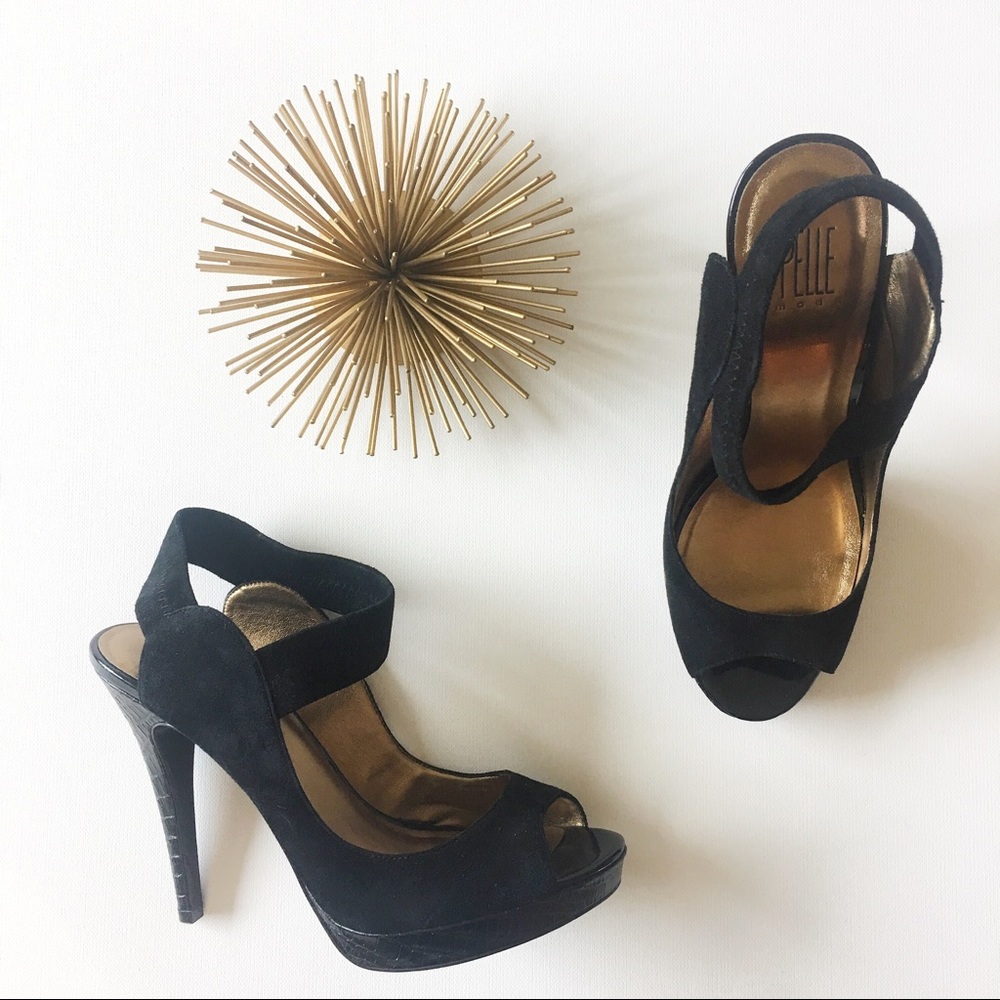pelle moda • suede platform sandals